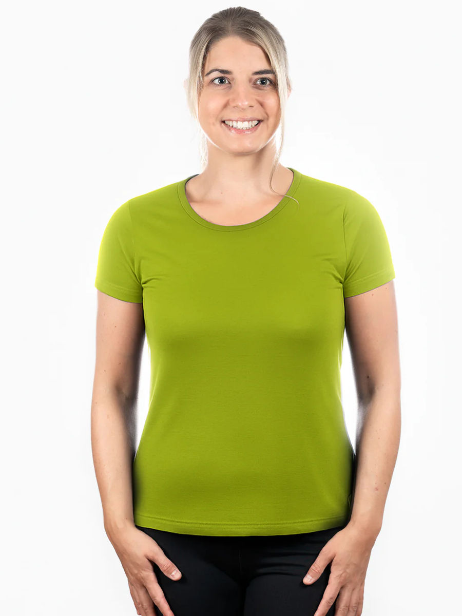 Merino T-Shirt PURE Frauen - Limette