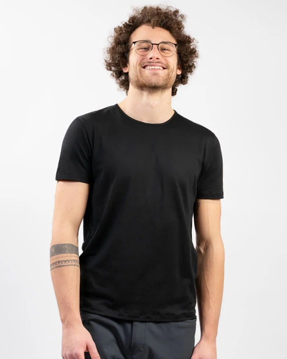 Merino T-Shirt PURE | Schwarz