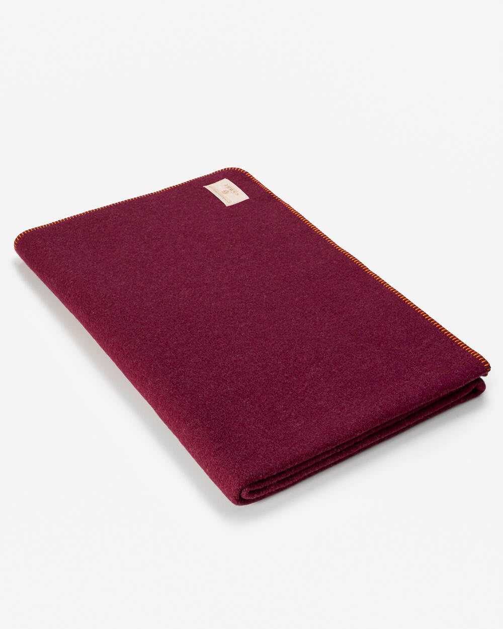 Merino Kuscheldecke Ökolana | Dunkelrot / Rot