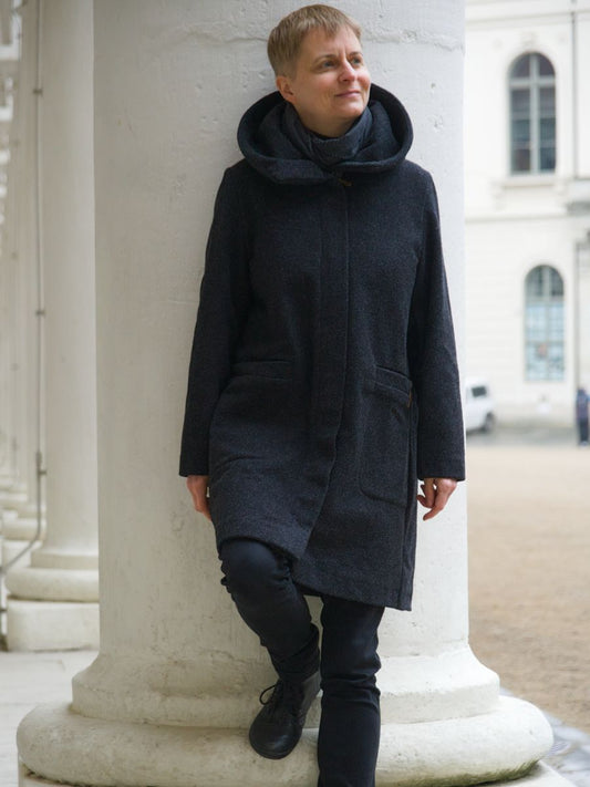 Merino Mantel NatureGlow Frauen - Graphit