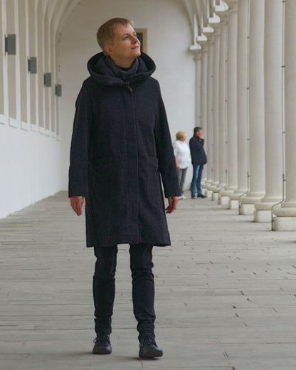 Merino Mantel NatureGlow | Graphit
