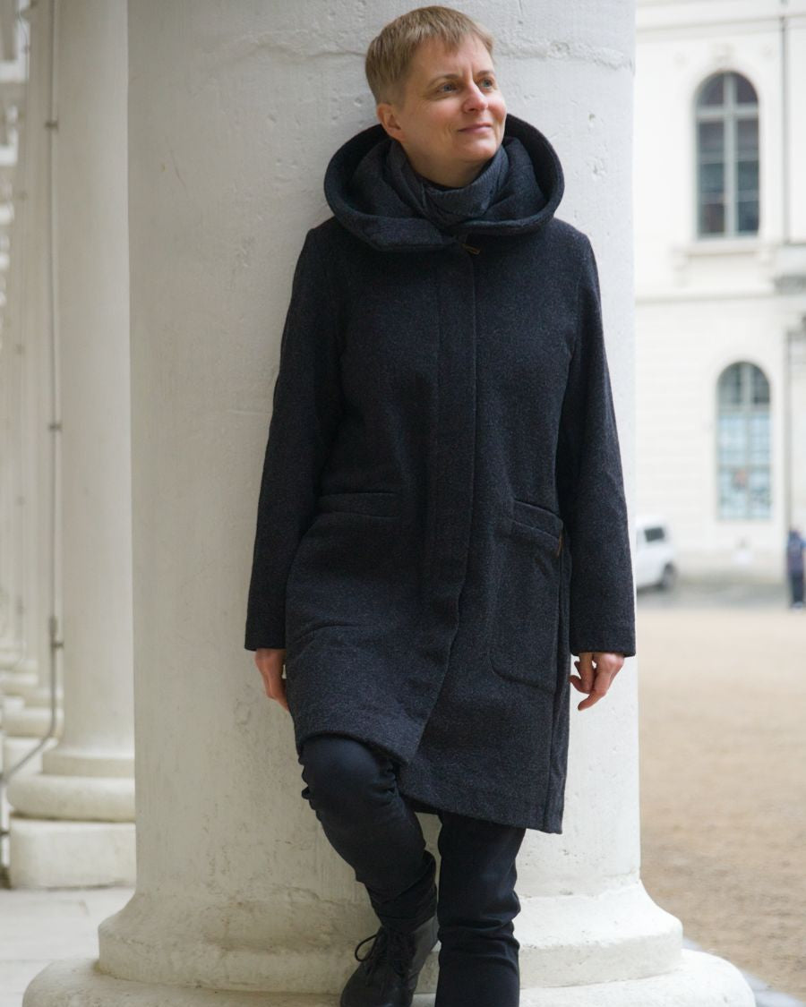 Merino Mantel NatureGlow | Graphit