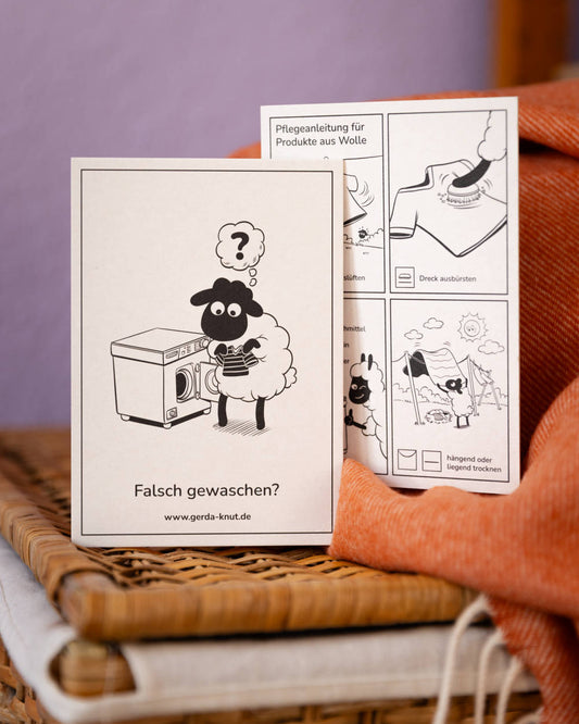 Pflegeanleitung für Wollprodukte