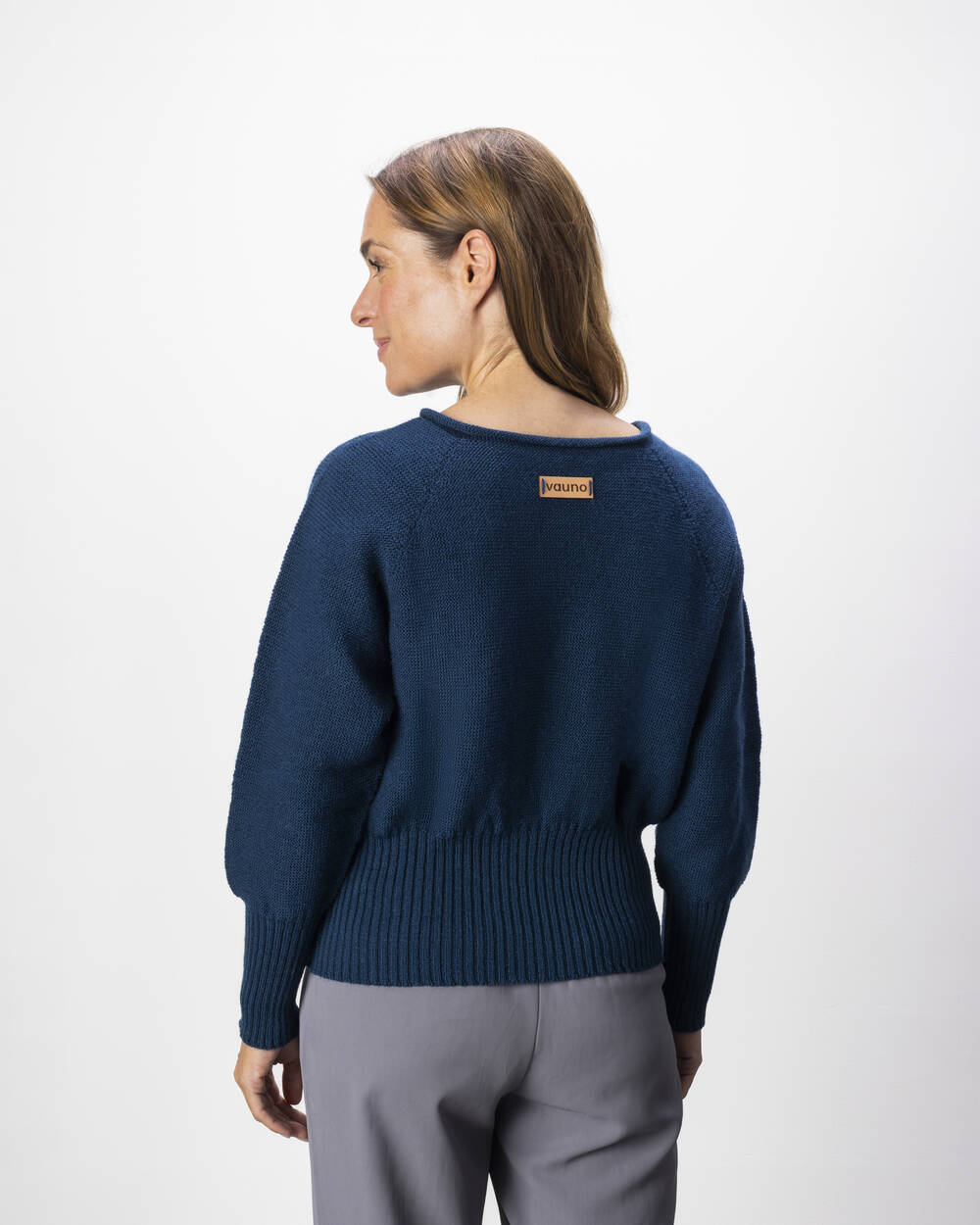 Pullover Fasan aus Lammwolle | Gewitterblau