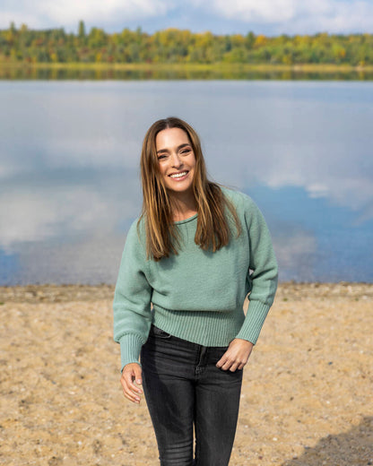 Pullover Fasan aus Lammwolle | Heideviolett