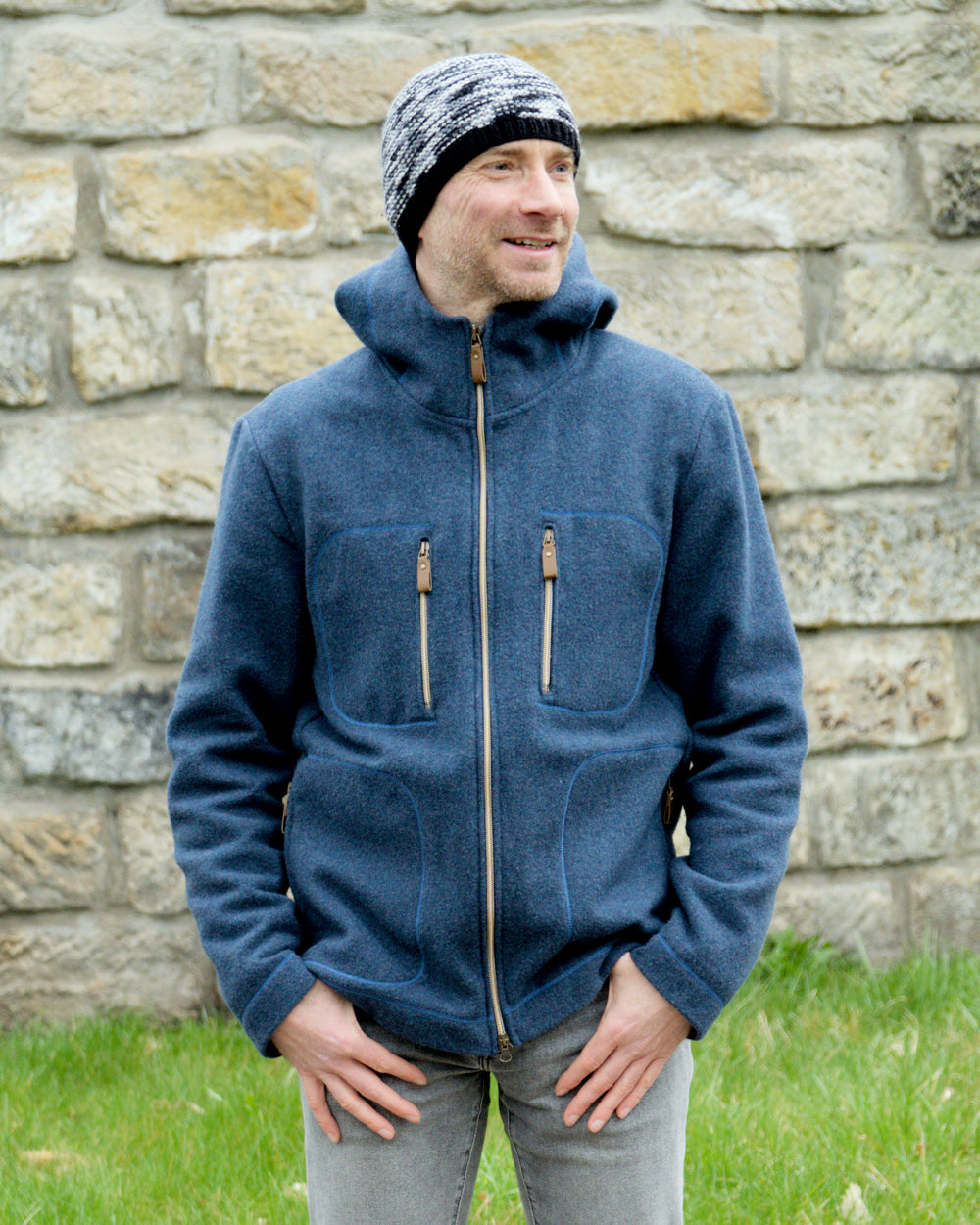 Merino Jacke PureWool | Blau