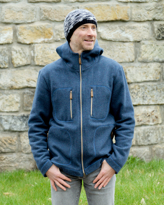Merino Jacke PureWool | Blau