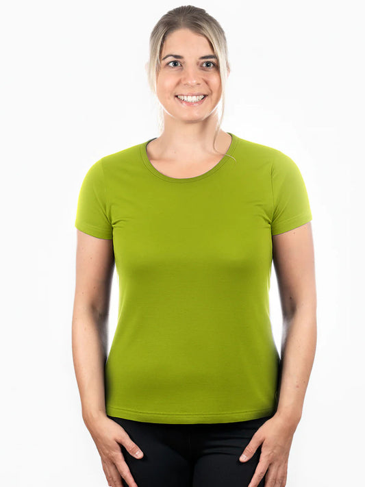 Merino T-Shirt PURE Frauen - Limette