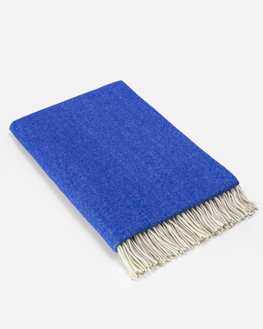 Leichte Decke aus Merinowolle | Dunkelblau